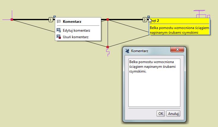Szczegółowy opis zmian w R3D3/R2D2 v 14.0 wstawione do modelu komentarze zapisywane są w projekcie.