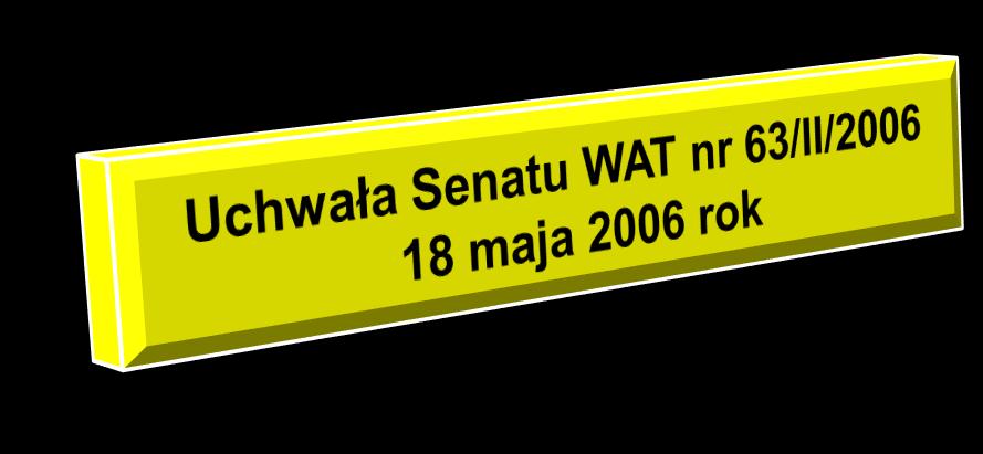 KOMENDA SENAT WOJSKOWEJ AKADEMII TECHNICZNEJ WYDZIAŁ ELEKTRONIKI
