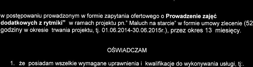 KAPITAI LUDZKI NARODOWA sttatecia SPOJNOSCI FUNDUSZ SPOT,ECZNY,,Maluch na starcie" POK1.09.01.