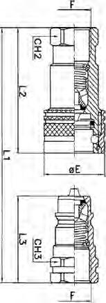 SZYBKOZŁĄCZA HYDRAULICZNE COUPLING ON BOTH SIDES FEMALE THREAD SCHNELLSTECKVERBINDER БЫСТРОРАЗВЕМНОЕ ГИДРАВЛИЧЕСКИЕ СОЕДИНЕНИЯ SZYBKOZŁĄCZA HYDRAULICZNE GRZYBKOWE ISO A COUPLINGS ISO A