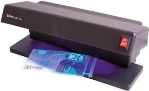 Wyposażona w gniazdo USB do pobierania aktualizacji oraz instalacji standardów dla innych walut. Funkcja ważenia produktów nie będących monetą lub banknotem. 2 lata gwarancji.