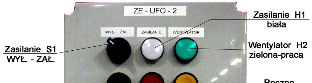 - 7 - Urządzenie przystosowane jest do współpracy z ramionami ERGO-L (zamawiane oddzielnie). W wersji bez ramion ERGO-L urządzenie można podłączyć bezpośrednio do instalacji wyciągowej.