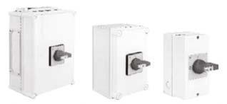 6-polowe, - 25 A...55 A (7,5 kw...20 kw), - strefa 21 (pył II 2D ExED A21), - IP66, - opcja wersji EMC, - opcja styków pomocniczych, - pokrętła szaro / czarne lub żółto / czerwone.