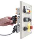 prosta instalacja, - moduły 16 A ze stykami 1NO/1NC, 2NO, 2NC, - w standardzie wpust kablowy M20x1,5, - dostępne wersje obudów ze stali nierdzewnej, Istnieje możliwość dostosowania kaset do potrzeb