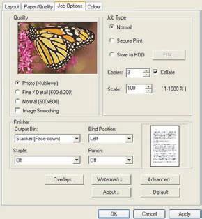 WINDOWS 1. W przypadku korzystania ze sterownika PCL należy najpierw na karcie [Ustawienia] w polu [Ustawienia sterownika] wybrać zapisane żądane ustawienia sterownika.