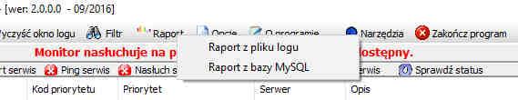 Wykonanie raportu należy wskazań po przełamaniu dnia (po północy). System automatycznie przeanalizuje plik z poprzedniego dnia i wyśle rezultat.