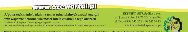 ZAKRESU ODNAWIALNYCH ŹRÓDEŁ ENERGII
