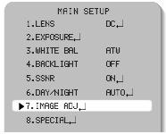 Menu [Main Setup] IMAGE ADJ.1 [Ust. Obrazu] Menu [Main SETUP] - White Bal 2 [Ust. Koloru] 1.