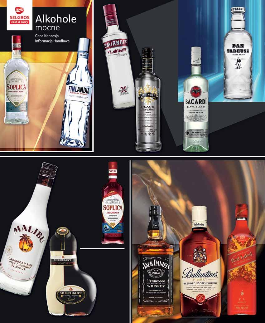 WÓDKA SMIRNOFF BLACK 40% 500 ML po 1 l w cenie: 39.99, z VAT 49.19 700 ml w cenie: 29.49, z VAT 36.27 700 ml smaki w cenie: 30.89, z VAT 38.00 po 93078038 22 49 z VAT 27.