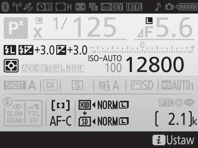 32 33 34 35 36 37 38 32 Wskaźnik kompensacji ekspozycji... 143 Wartość kompensacji ekspozycji... 143 33 Wskaźnik kompensacji błysku... 203 Wartość kompensacji mocy błysku.