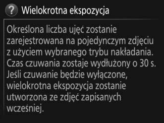 Korzystanie z menu aparatu Elementy sterujące menu Wybierak wielofunkcyjny i przycisk J służą do poruszania się w menu aparatu.