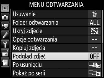 5 Wyróżnij element menu.