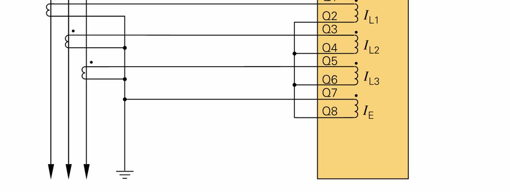 Typowe połączenia Przyłączanie przekładników prądowych i napięciowych