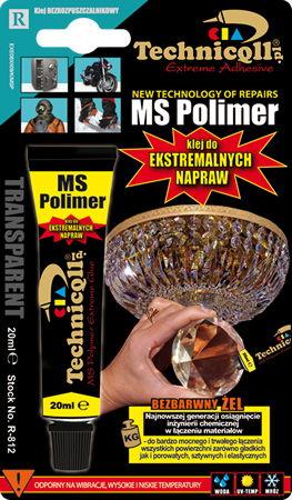 Technicqll MS polimer, 20ml, bezbarwny Kod Kleimy: tcl1018oo20k034y Pojemność: 20ml Cechy: Zapach - bezwonnykolor - bezbarwny Cena netto: 8,64 PLN Jednoskładnikowy, bardzo mocny, krystalicznie