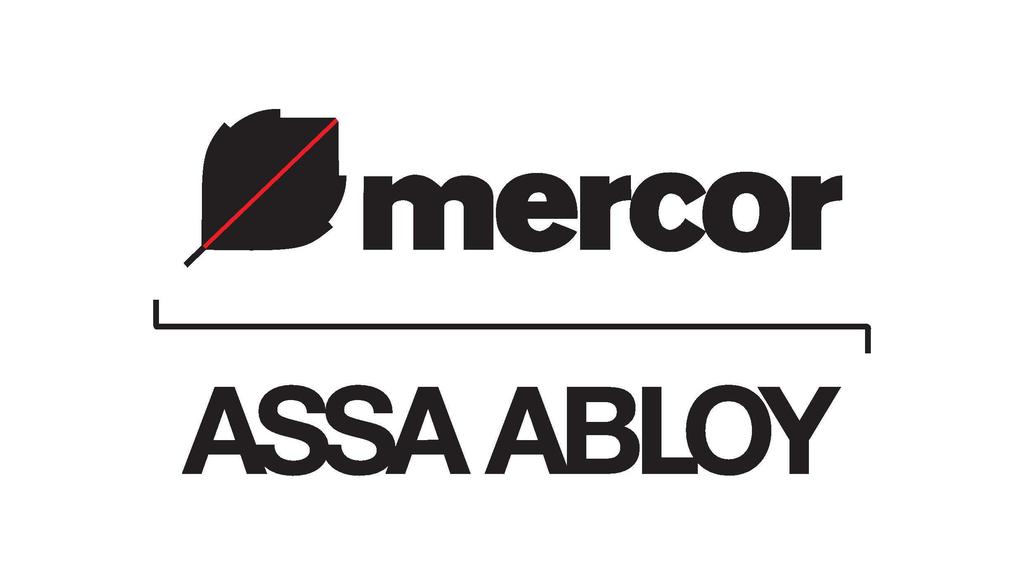 ASSA ABLOY Mercor Doors sp. z o.o. ul. Arkońska 6, bud. A2 80-387 Gdańsk tel. (58) 732 63 00 fax. (58) 732 63 02/03 www.mercordoors.com.pl e-mail: mercordoors@assaabloy.