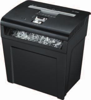 wejścia: 225 mm niszczy: karty plastikowe, płyty CD pojemność kosza 16 l wymiary 320x185x370 mm automatyczny start/stop funkcja cofania