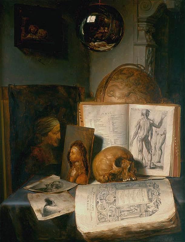 Simon Luttichuys, Natura z czaszką,1650 2.