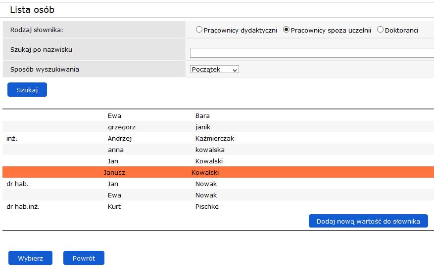Efekty praktyczne ewidencja licencji, ekspertyz, opracowań. Patenty i wdrożenia ewidencja zgłoszeń wynalazków, uzyskanych patentów i innych praw ochronnych oraz wykorzystanych praw autorskich. 5.