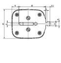 do 80 V - seria TPS Rysunki wymiarowe Wkładki bezpiecznikowe typu TPS TPS 00/60-600 A TPS 00/60-600 A z