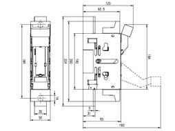 do 80 V - seria TPS Rysunki wymiarowe TPS 00/600