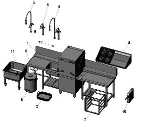 Akcesoria Przybory stołowe - Specjalne stoły wlotowe / wylotowe Seria PT, STR, MTR typ 712 / 741 Wszystkie nasze zlewozmywaki przeznaczone są do użytku profesjonalnego.