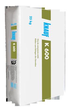 SYSTEMY OCIEPLEŃ ZEWNĘTRZNYCH /KLEJE I SIATKA KNAUF KLEJ DO STYROPIANU KS 300 Wysoko wartościowa zaprawa, zawierająca cement, odporna na mróz i wodę.
