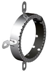 SYSTEMY OCHRONY PRZECIWPOŻAROWEJ FIREWIN OPASKI OGNIOCHRONNE KNAUF RORCOL V30 Kołnierz ogniochronny 30 mm ze stali nierdzewnej do rur polietylenowych (PE), polipropylenowych (PP), z polichlorku