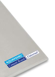 SYSTEMY AQUAPANEL /AQUAPANEL OUTDOOR PŁYTA CEMENTOWA AQUAPANEL OUTDOOR Płyta w 100% wodoodporna i zbrojona na całej powierzchni siatką z włókna szklanego.