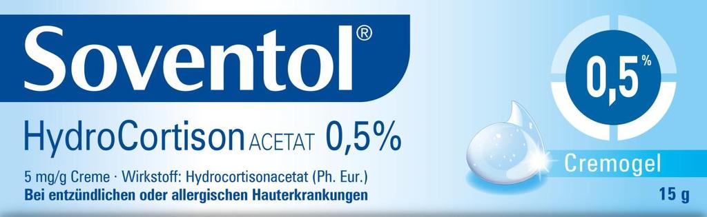 Nieoficjalne tłumaczenie niemieckiej ulotki dla pacjenta Ulotka dołączona do opakowania: informacja dla użytkownika Soventol octan hydrokortyzonu 0,5% 5 mg/g krem Substancja czynna: hydrokortyzonu