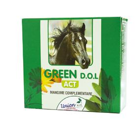 Łagodzenie bólu GREEN D.O.L ACT ROŚLINNY REGULATOR ŁAGODZĄCY BÓL, DODATEK DO PASZY DLA KONI Produkt GREN Dol Act jest płynną paszą uzupełniającą opartą na wyciągach roślinnych.