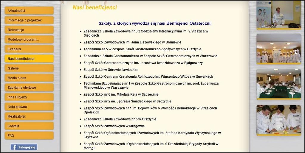 VII. NASI BENEFICJENCI Każdy z Beneficjentów Ostatecznych, którzy zakooczą swój udział w Projekcie będzie posiadał swój multimedialny profil.