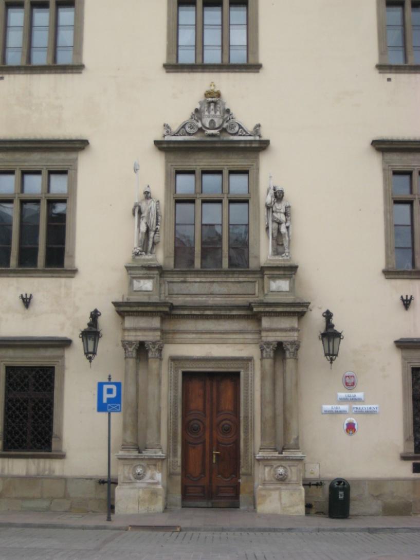Na krakowskich budynkach