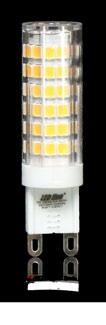 CERAMIC G9 6W 550lm Lampa LED 270 biała ciepła 3000 K biała dzienna 4500 K biała zimna 6000 K Strumień świetlny: 550 lm Pobór mocy: 6 W Obudowa - ceramika 61 mm Ø 15mm biała ciepła - 245949 biała