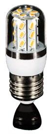 600 lm Pobór mocy: 7 W Obudowa - tworzywo sztuczne 108 mm Ø 32 mm biała ciepła - 243967 biała zimna - 243974 CORN E27 Lampa LED 5W 350lm 270 biała ciepła