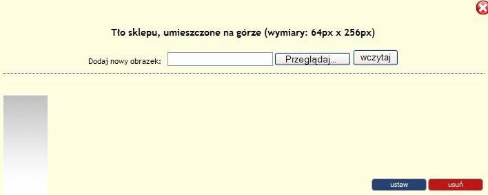 Podręcznik Użytkownika systemu CDN OPT!MA Str. 23 usunięcie tła możliwe jest tylko w przypadku, gdy nie jest ono wykorzystywane aktualnie w witrynie e-sklepu.