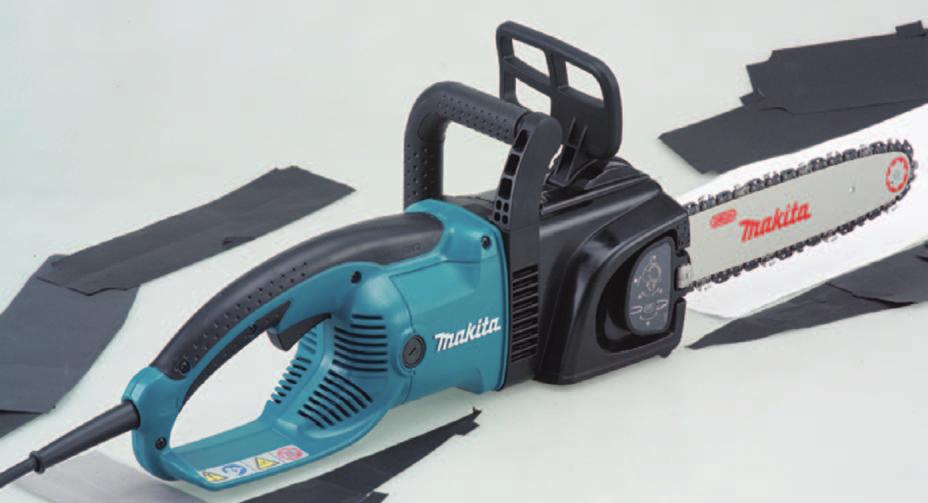 łańcucha UC3030A UC3530AP z profesjonalną prowadnicą UC3530A UC4030A 1 Duży metalowy zderzak z rozstawionymi kolcami umożliwiający proste cięcie 1 2 2 Większy