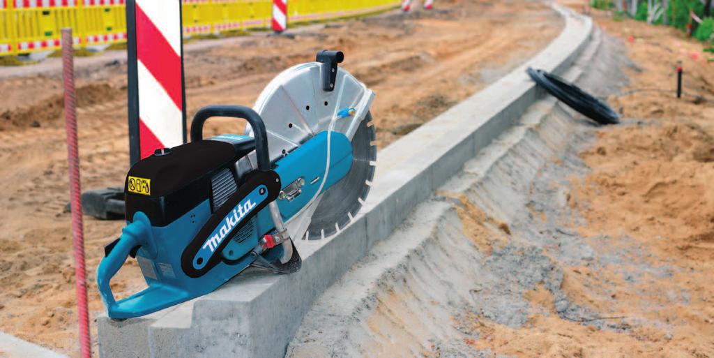 MARMUR, KAMIEŃ I ŻELAZO... 45 Przecinarkom MAKITA nie oprze się żaden materiał. Jakby mimochodem i z najwyższą precyzją przecinają one stal, beton, kamienie, asfalt i inne materiały.