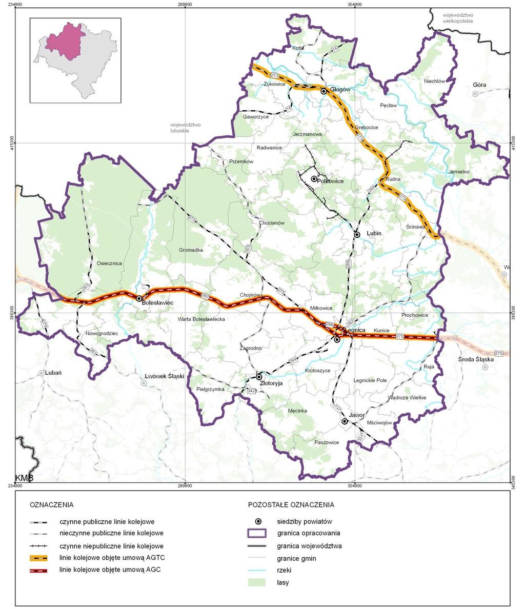 MAPA 35. ISTNIEJĄCA SIEĆ DROGOWA 5. SFERA INFRASTRUKTURALNA 5.1.