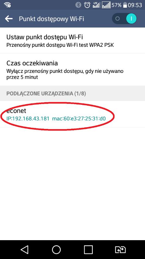 Sprawdzanie dostępności docelowej sieci Wifi oraz łączenie się z nią 5.