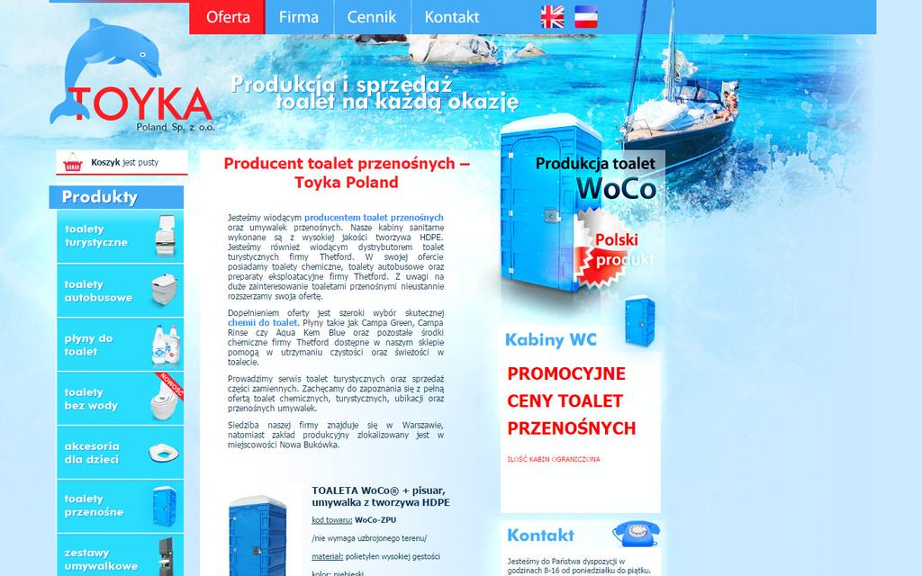 ICH CORE BUSINESSEM JEST ORYGINALNOŚĆ TOYKA.PL GUILTFREE.PL MIXIT.PL Oryginalności nie można też odmówić producentowi toalet przenośnych TOYKA Poland. W swoim sklepie internetowym Toyka.