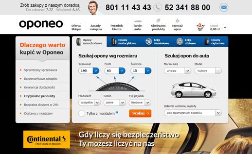 PIERWSZA TRÓJKA MOTORYZACJA OPONEO.PL 13,41 Opony to część samochodu, która ma największy wpływ na bezpieczeństwo podróżowania.