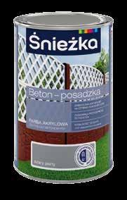 Szczególnie polecana jest do ogrodzeń i konstrukcji betonowych, fasad, chodników ogrodowych, garaży przydomowych, tarasów i balkonów oraz posadzek nienarażonych na intensywny