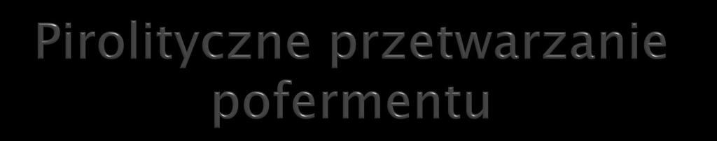 Przebadano rozkład termiczny pofermentu dla temperatur