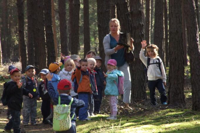 Dzieci podczas spacerów obserwowały zmiany zachodzące w przyrodzie z nadejściem nowej pory roku, wskazywały na pączki krzewów, na wybijające się z ziemi przebiśniegi i krokusy w naszym przedszkolnym