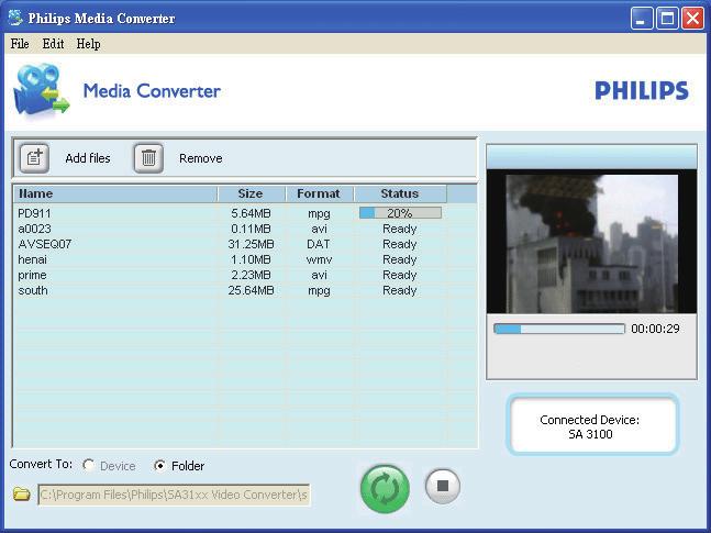 Korzystanie z tego sposobu umożliwia uporządkowanie kolekcji filmów według folderu plików. Instalowanie programu Philips Media Converter 2000)/Komputer (Windows Vista/ Windows 7/8).