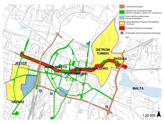 Uchwalenie planu pozwoli m.in. na kontynuowanie budowy mostu Cybińskiego, poprzez organizowanie remontów ulic i placów Śródki.