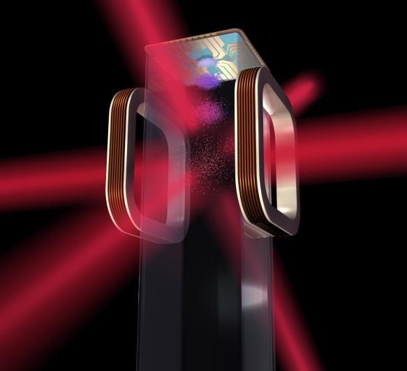 20 Rys. 1. Logo projektu Cold Atom Laboratory [1] i jednocześnie główna części pułapki do chłodzenia gazów atomowych.