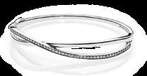 zł Srebrna bransoletka bangle w kolorze