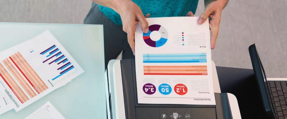 Oszczędzaj czas i pracuj wydajnie, korzystając z urządzeń wielofunkcyjnych HP Flow, które zapewniają dostęp do zaawansowanych funkcji, pomagając w szybkiej, łatwej i precyzyjnej edycji właściwych