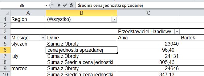 [17/37] EXCEL Rysunek 25. Edycja wstawionego pola Uzyskamy taki obraz jak na rysunku 26 Rysunek 26.
